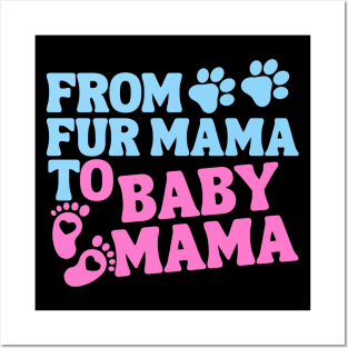 From Fur Mama To Baby Mama Colored Posters and Art